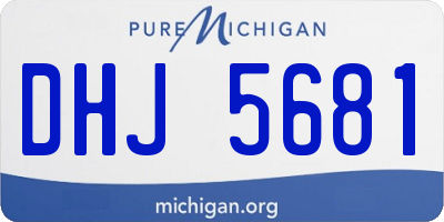 MI license plate DHJ5681