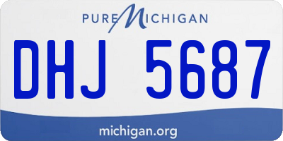 MI license plate DHJ5687