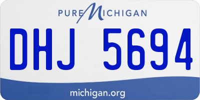 MI license plate DHJ5694