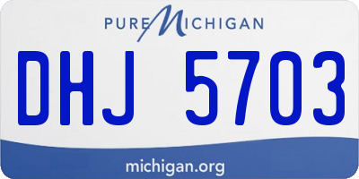 MI license plate DHJ5703