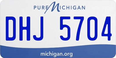MI license plate DHJ5704