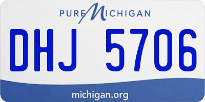 MI license plate DHJ5706