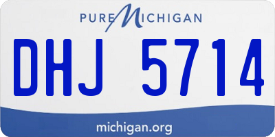 MI license plate DHJ5714