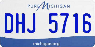 MI license plate DHJ5716