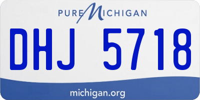 MI license plate DHJ5718