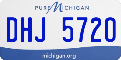 MI license plate DHJ5720