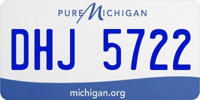 MI license plate DHJ5722