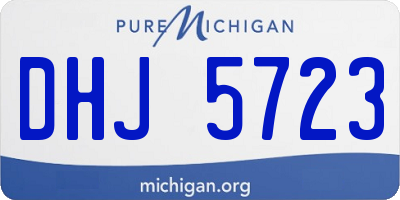 MI license plate DHJ5723