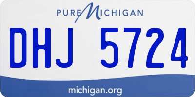 MI license plate DHJ5724