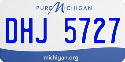 MI license plate DHJ5727