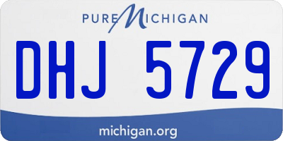 MI license plate DHJ5729