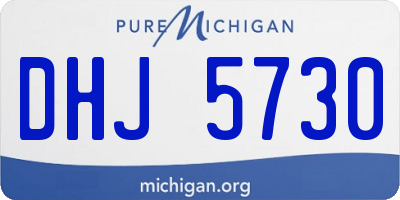 MI license plate DHJ5730