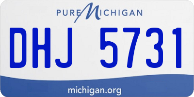 MI license plate DHJ5731