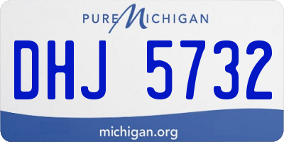 MI license plate DHJ5732