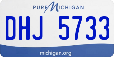 MI license plate DHJ5733