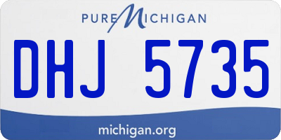 MI license plate DHJ5735
