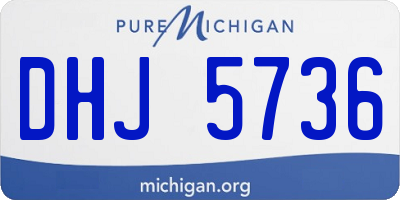 MI license plate DHJ5736