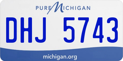 MI license plate DHJ5743