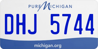 MI license plate DHJ5744
