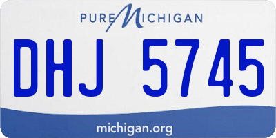 MI license plate DHJ5745