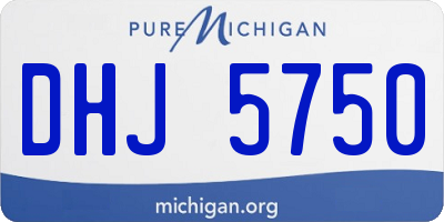 MI license plate DHJ5750