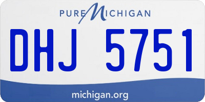 MI license plate DHJ5751