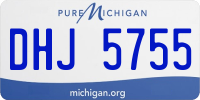 MI license plate DHJ5755