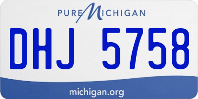 MI license plate DHJ5758