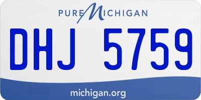 MI license plate DHJ5759