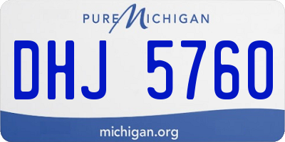 MI license plate DHJ5760