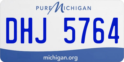 MI license plate DHJ5764