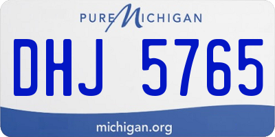 MI license plate DHJ5765