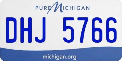 MI license plate DHJ5766