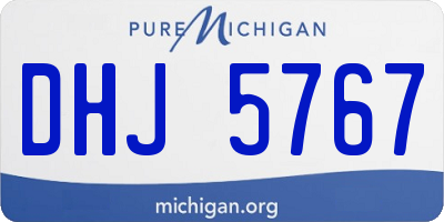 MI license plate DHJ5767