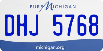 MI license plate DHJ5768