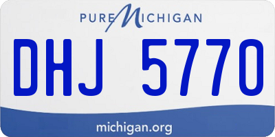MI license plate DHJ5770