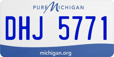 MI license plate DHJ5771