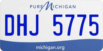 MI license plate DHJ5775