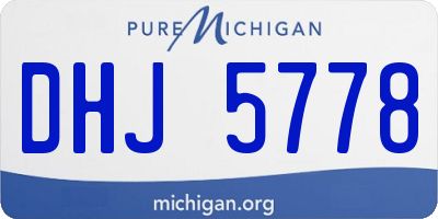 MI license plate DHJ5778