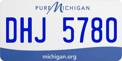 MI license plate DHJ5780