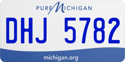 MI license plate DHJ5782