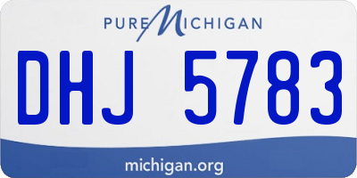 MI license plate DHJ5783