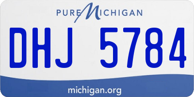 MI license plate DHJ5784