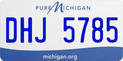MI license plate DHJ5785