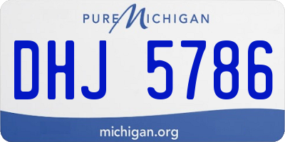 MI license plate DHJ5786