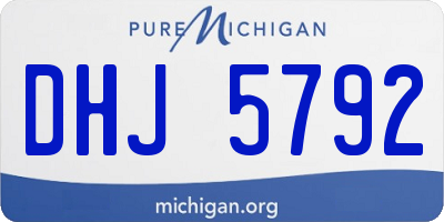 MI license plate DHJ5792