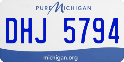 MI license plate DHJ5794
