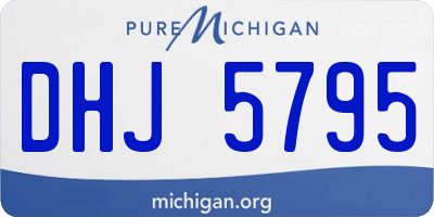 MI license plate DHJ5795