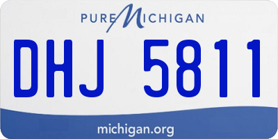 MI license plate DHJ5811