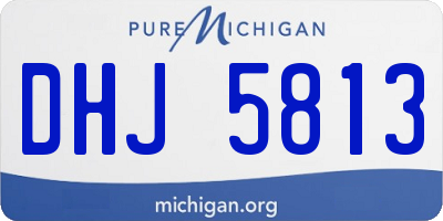 MI license plate DHJ5813